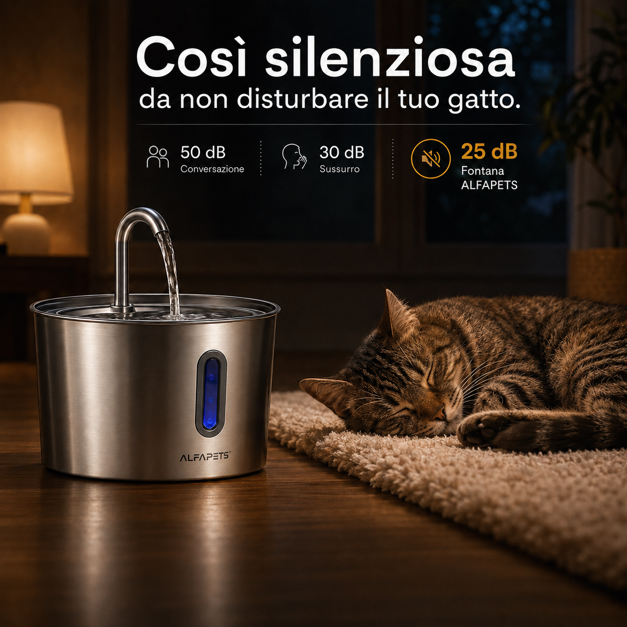 ALFAPETS™ SteelFlow – Fontana per Gatti 2,2L